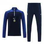 Al Nassr Sweatshirt Za Trening Četvrt-Zip 2023-24 Plavo Crna